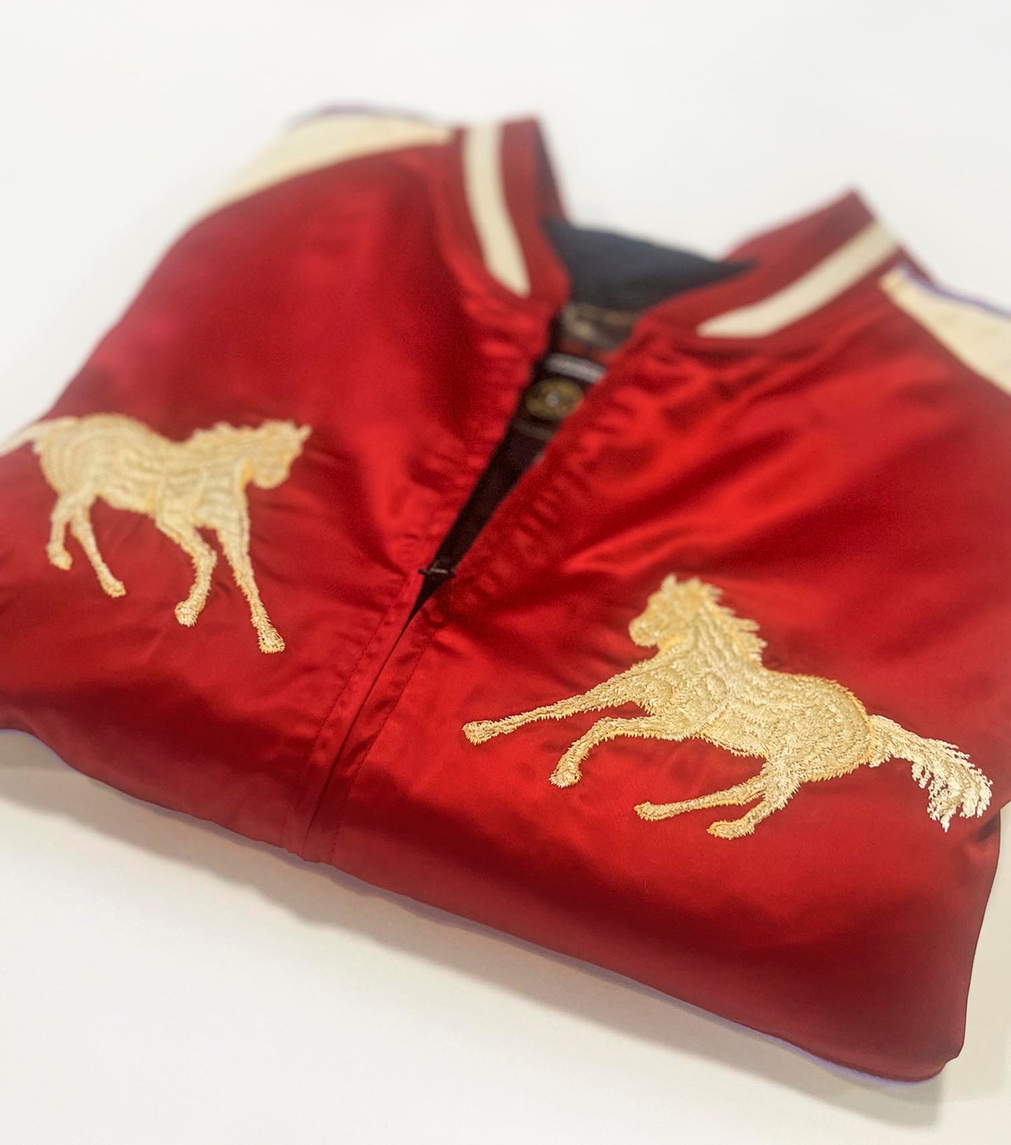 Mustang Club Jacket (Ivory/Red)