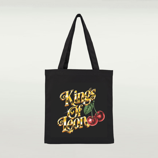 Chrome Cherries Tote Bag